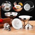 thumbnail image 6 of NOGIS 4 Pieces 200 Mesh Filter Plastic Mesh Sieve, Premium Food Filter Strainer Nylon Food Grade Filter Mesh for Filtering Yogurt Juice Milk Honey Compatible with 5 Inch Kitchen Funnels, 6 of 7