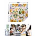 thumbnail image 4 of Sunflowers Cloth Napkins Set of 4 Reusable Dinner Napkins, Spring Gnomes Hydrangea Daisy Flowers Pink Plaid Cocktail Napkin Washable Table Napkins for Wedding/Holiday Party/Baby Shower 20"x20", 4 of 7