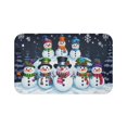 thumbnail image 6 of 24"x17" Bath Mat, Non-Slip Washable Soft Rug, Bathroom Rug, Kitchen Mat, Entryway Floor Mat, Snowman Multicolor, Holiday Christmas, 6 of 9