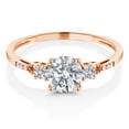 thumbnail image 3 of Gem Stone King 1.16 Cttw 10K Rose Gold IGI Certified Lab Grown Diamond Engagement Ring for Women | Center Diamond 1 Ct | E-F Color | VS1-VS2 Clarity | Size 8.5, 3 of 6