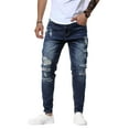 thumbnail image 5 of ONLYSHE Men's Ripped Distressed Skinny Jeans, Slim Fit Denim Pants, Size 38, 5 of 8