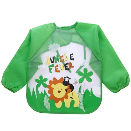

ASEIDFNSA Baby Clothes Baby Bibs 8 Smock Toddler Boys Bib Apron Kids Feeding Sleeve Waterproof Girls Cartoon Long Baby Care