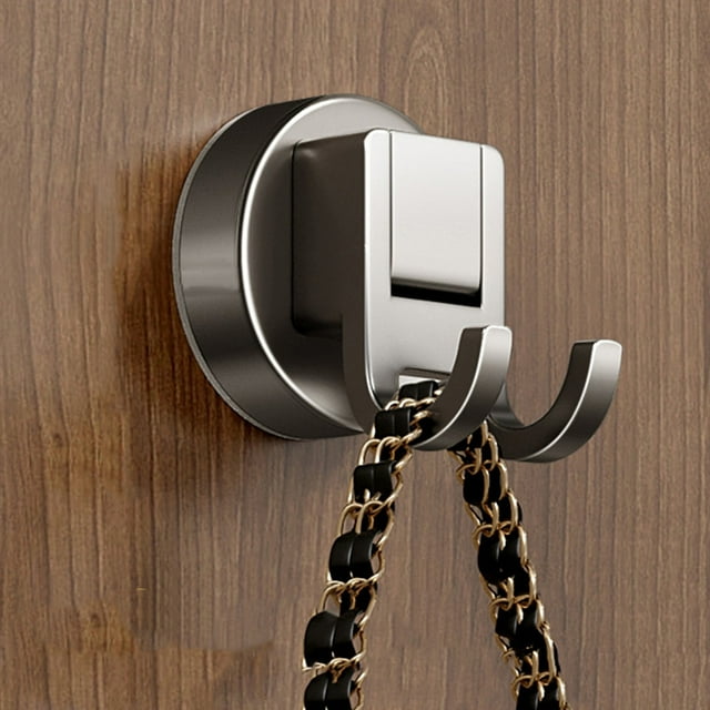 TIMIFIS Hooks for Hanging 1 Hook with 2 Hooks Suction Cup Key Hook No Punching Strong Door Hanging Hook Traceless Kitchen Bathroom Adhesive Hook Greys Style Suction Cup Hook