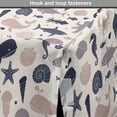 thumbnail image 4 of Nautical Dog Crate Cover, Sea Life Pattern with Whale Fish Seahorse Turtle Lobster Octopus Shell, Easy to Use Pet Kennel Cover Small Dogs Puppies Kittens, 7 Sizes, Champagne Multicolor, by Ambesonne, 4 of 6