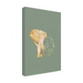 thumbnail image 3 of Trademark Fine Art Sarah Manovski  Sage Green Gold Elephants 1 Canvas Wall Art - 30x47, 3 of 5
