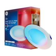 GE Cync reveal® Smart LED Wafer Downlight, Color Changing WiFi Light, Matter Compatible, Works with Alexa and Google Home, 6in