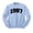 Light Blue, variant on 1987 College Style Sweatshirt Unisex Large White