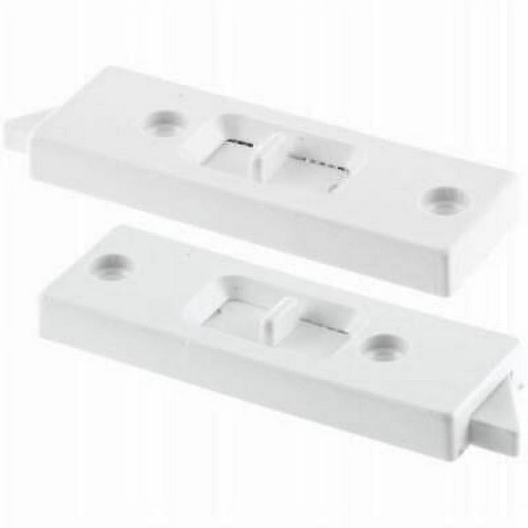 Prime-Line White Vinyl Window Tilt Latch 1.06 in. W X 3 in. L For Single or Double Aluminum Windows Prime-Line White Vinyl Window Tilt Latch 1.06 in. W X 3 in. L For Single or Double Aluminum Windows
