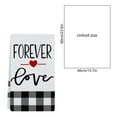 thumbnail image 2 of Antqov Valentine's Day Kitchen Towel 16x24" Heart Buffalo Plaids Dish Towel Quickly Drying Hand Towels Soft Tea Towel for Wedding Home Kitchen Decorations, 2 of 4