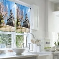 thumbnail image 2 of LALILO Kitchen Curtains and Valances Set of 3 36" Castle Window Treatment Tiers for Window Decor, 2 of 5