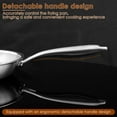 thumbnail image 4 of 28cm Non Stick Frying Pan with Removable Handle Stainless Steel Nonstick Frying Pan with Scratch Resistant Non Stick Surface Works on Induction and Gas Cooktops, 4 of 11