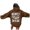 Brown, variant on Women's Hoodies Sweatshirts Fashion Loose Top with Letter Print Casual Hoodie Blue L