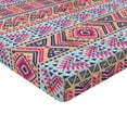 thumbnail image 2 of Ambesonne Ethnic Fitted Sheet, Retro Spring Aztec Art, Twin XL Size, Pale Blue Indigo, 2 of 3