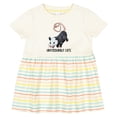 thumbnail image 3 of Inktastic Impossumbly Cute Possum Pun Girls Baby Dress, 3 of 5
