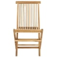 thumbnail image 3 of Safavieh Marcus Outdoor Teak Wood Folding Chair - Set of 2, Natural, 3 of 13