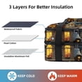 thumbnail image 2 of Christmas Double Layered Insulated Lunch Bag with Two Compartments, Large Capacity, and Hand Carry - 7.1x11.4x16.1 inches - Ideal for Work or School Lunch Bags, 2 of 6