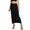 Black, variant on GEWSEY High Waist Wrap Skirt with Shorts Flowy Skirts for Women Trendy Summer Ruffle High Low Maxi Skirt with Slit Black, L