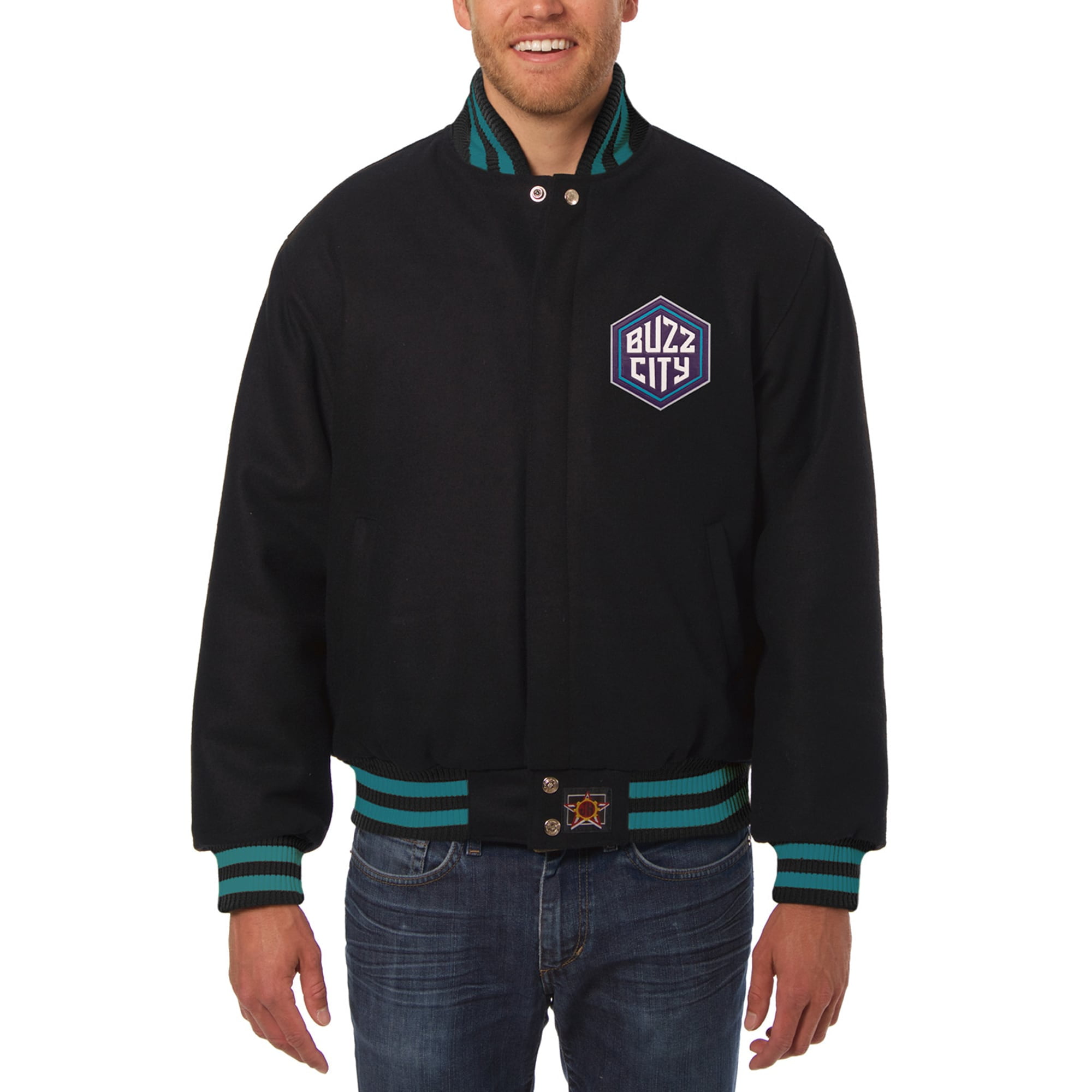 charlotte hornets leather jacket