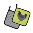 thumbnail image 2 of Caroline's Treasures Jersey Giant Chicken Green Pair of Pot Holders, 2 of 3