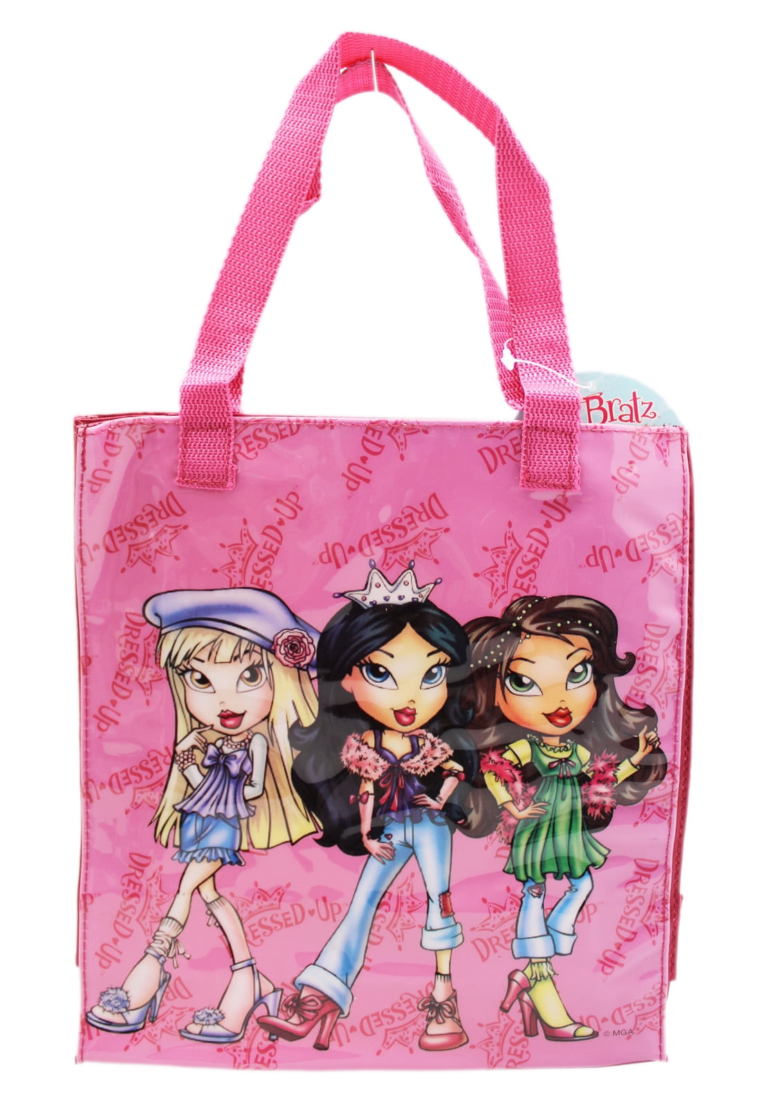 BRATZ DOLL Purse Orange Tote Fabric Shoulder Bag With Girl Picture 