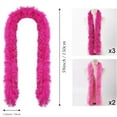 thumbnail image 2 of 5 Pcs Colorful Artificial Fluffy Boas 5 Ft Long Feather Boas Stage Clothing Accessories Set DIY Crafts Costume Decorations for Wedding Birthday Christmas Dance Party Decor (Multicolor D), 2 of 7