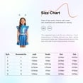thumbnail image 7 of iiniim Girls 3 Pcs Alien Metallic Outfit Tops With A Line Skirt And Hair Hoop Set Rhinestones Green 14, 7 of 7