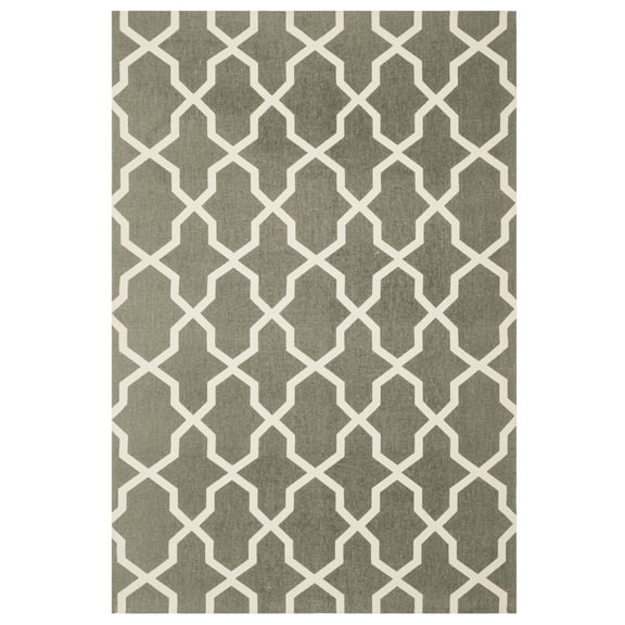 SAFAVIEH Cedar Brook Cathleen Geometric Area Rug, Grey/Ivory, 4' x 6'