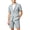 Gray, variant on Men’s Short Sleeve Suit Set – Single-Breasted Jacket & Tailored Shorts for Summer Casual, Party, or Work