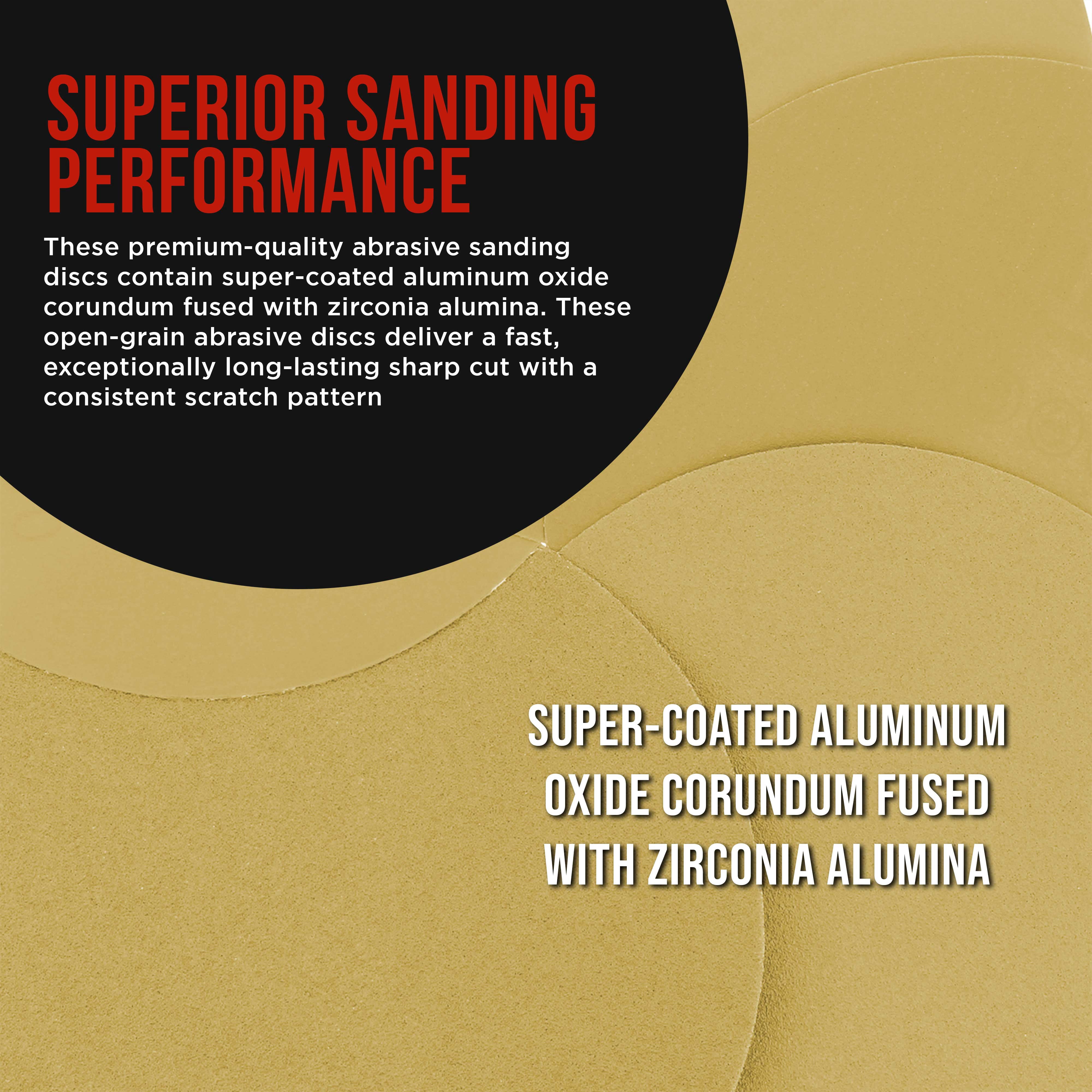 ProductionShop Premium 400 Grit 6" PSA Gold Sanding Discs, Box of 100 - Self Adhesive Stickyback Abrasive Sandpaper for DA & Random Orbital Sanders - Sand Auto Paint Metal, Wood Woodworking Furniture