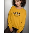 thumbnail image 2 of Wild Flower Single Daisy Sweatshirt Women -Image by Shutterstock, Female XX-Large, 2 of 4