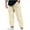 Khaki, variant on Mlzmgr Men's Pants S -3XL Straight Leg Elastic Waist Corduroy Pants with Pockets Summer Lounge Pants