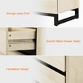 thumbnail image 7 of Modern 2 in 1 Buffet Sideboard with 6 Drawers, Light Oak Storage Cabinet for Kitchen & Dining Room, 7 of 7