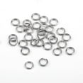 thumbnail image 3 of Monebena 100 Pcs Split Rings, 6.3mm Dog Cat Tag Ring Silver Split Rings Stainless Steel Key Ring Small O Ring Connectors for Jewelry Making Metal Car Keychain M01, 3 of 7