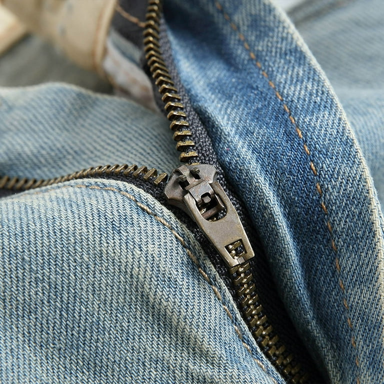 Xysaqa Men's Vintage Ripped Distressed Denim Short, Men Classic