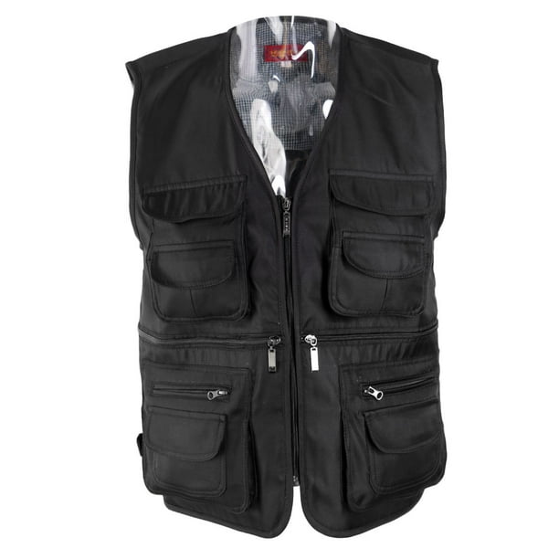 Chaleco Multibolsillos para Hombre Sunnimix Chaleco de Secado Rápido Al Aire Libre XL
