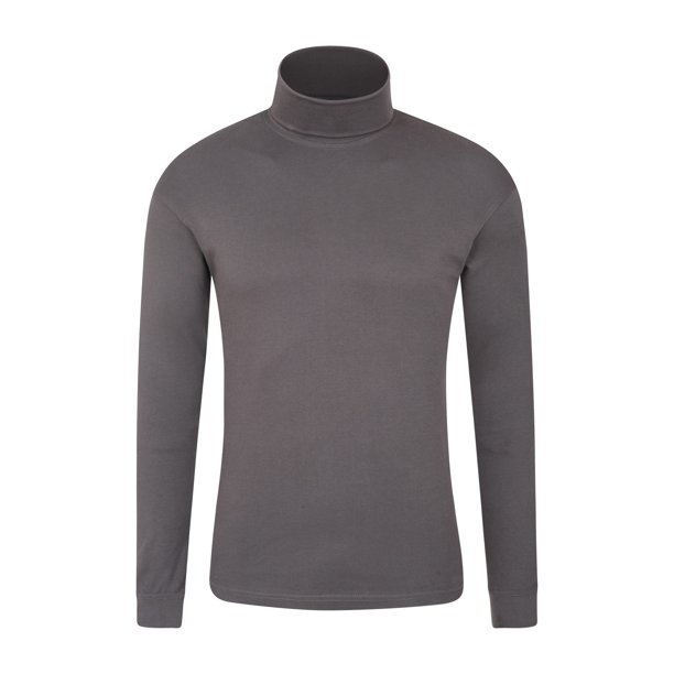 Mountain Warehouse - Camiseta Térmica Meribel de Algodón para Hombre (Gris Oscuro)