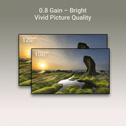 WEMAX 100 Lenticular ALR UST Fixed Frame Screen,0.8 Gain 95% Light Rejection, 4K/8K HDR for Ultra Short Throw Laser Projector