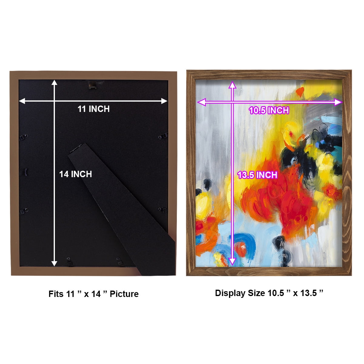 In the Loop I -Framed Print w/glass-Walnut