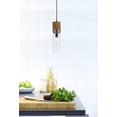 thumbnail image 2 of Spheroid 1 - Light Wood And Dark Bronze Dark Brown Glass And Wood Pendant Light, 2 of 4