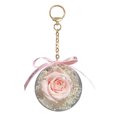 thumbnail image 1 of PVCS Porte-Clés Fleur Éternelle Rose Porte-Clés en Cuir pour Décoration Intérieure, 1 of 3