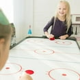 thumbnail image 5 of 1 Set Mini Air Hockey Pushers and Air Hockey Pucks Great Goal Handles Pushers Goal Handles Paddles Replacement Accessories - 2 Red Air Hockey Pushers and 4 Red Pucks (60mm), 5 of 7