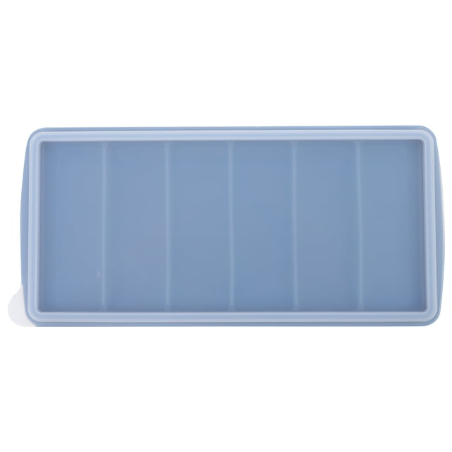 EeaseMX 1pc 6 Grids Molde de hielo Caja de almacenamiento de alimentos Silicona DIY Fabricación de hielo Fabricación de hielo Cubo de hielo Bandeja