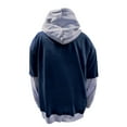 thumbnail image 3 of Men's Fanatics Navy/Heather Gray Chicago Bears Big & Tall Twofer Pullover Hoodie, 3 of 3