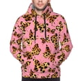 thumbnail image 4 of Hoodies for Men - Leopard butterfly pink Long Sleeve Comfrt Men'S Fashion Hoodies & Sweatshirts, Sweatshirts for Men Hoodies Pullover Clothing Clothes with Pouch, 4 of 7