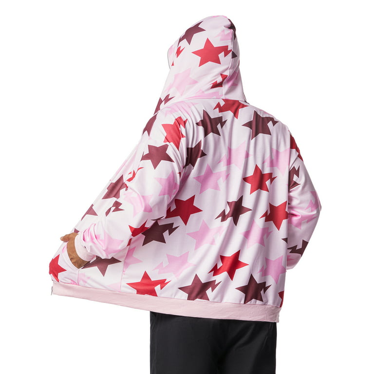 ZIYIXIN Men's Star Print Zip Up Hoodie Long Sleeve Y2k Oversized Couple's  Sweatshirt with Pockets 