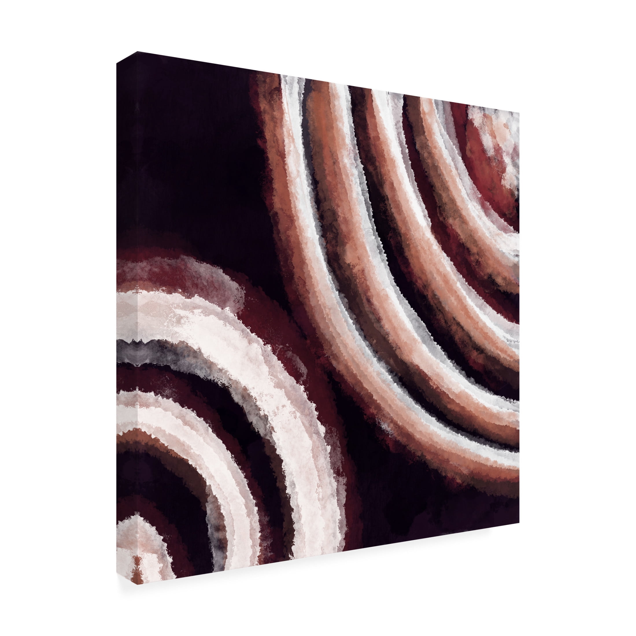 Trademark Fine Art Emel Tunaboylu  Brown Abstract 1 Canvas Wall Art
