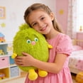 thumbnail image 7 of HEWANG Mon-ster Plush with Horn 20in Cute Face Mon-ster Stuffed Animal with Arm and Leg Stuffed Zippered Long Plush Toys for Kids, Adults (Green), 7 of 7