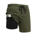 thumbnail image 2 of COOFANDY Mens Swim Trunks with Compression Liner Cruise Essentials 7 Inch Bathing Suit Beach Short with Zipper Pockets, 2 of 6