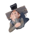 thumbnail image 1 of Decoración de jardín, figura de elfo del bosque colgante, estatua de jardín, estatua colgante de elfo, probada profesionalmente, 1 of 12