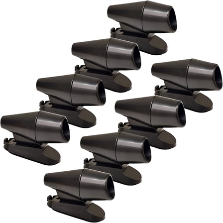 GJX 8Pcs Deer Whistles for Vehicles Wind Activated Black
